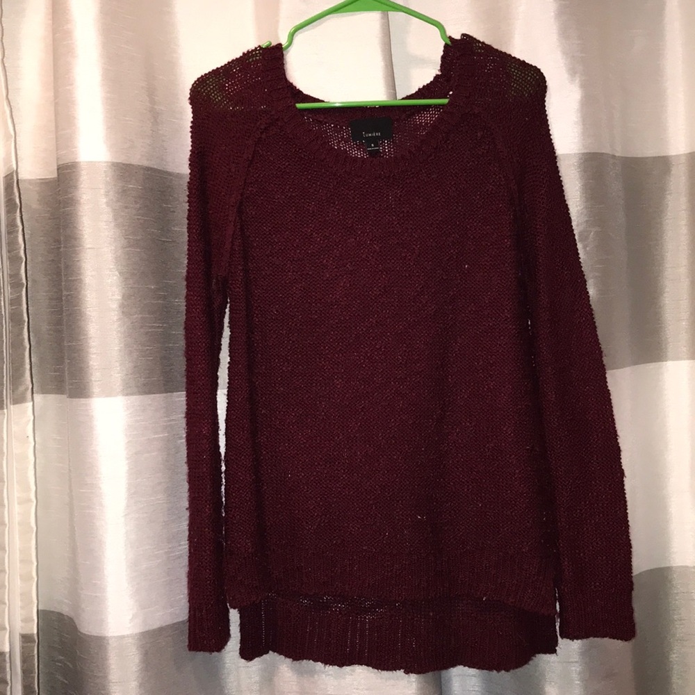 Maroon sweater